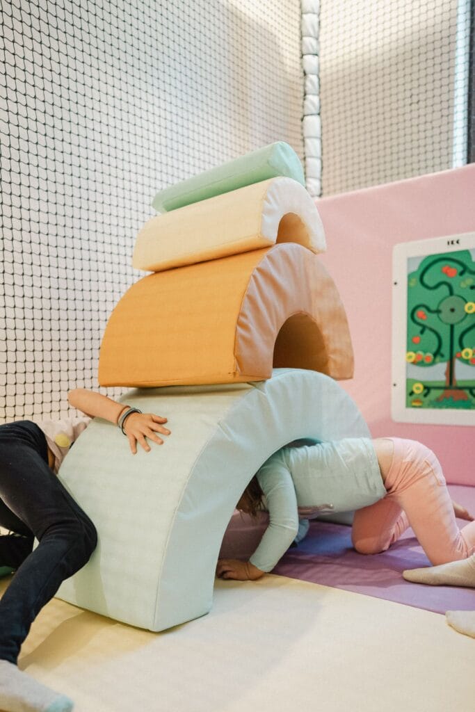 soft play shapes stacked