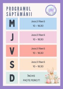 Wiggle Room Lahovari Program 8 -12 Aprilie