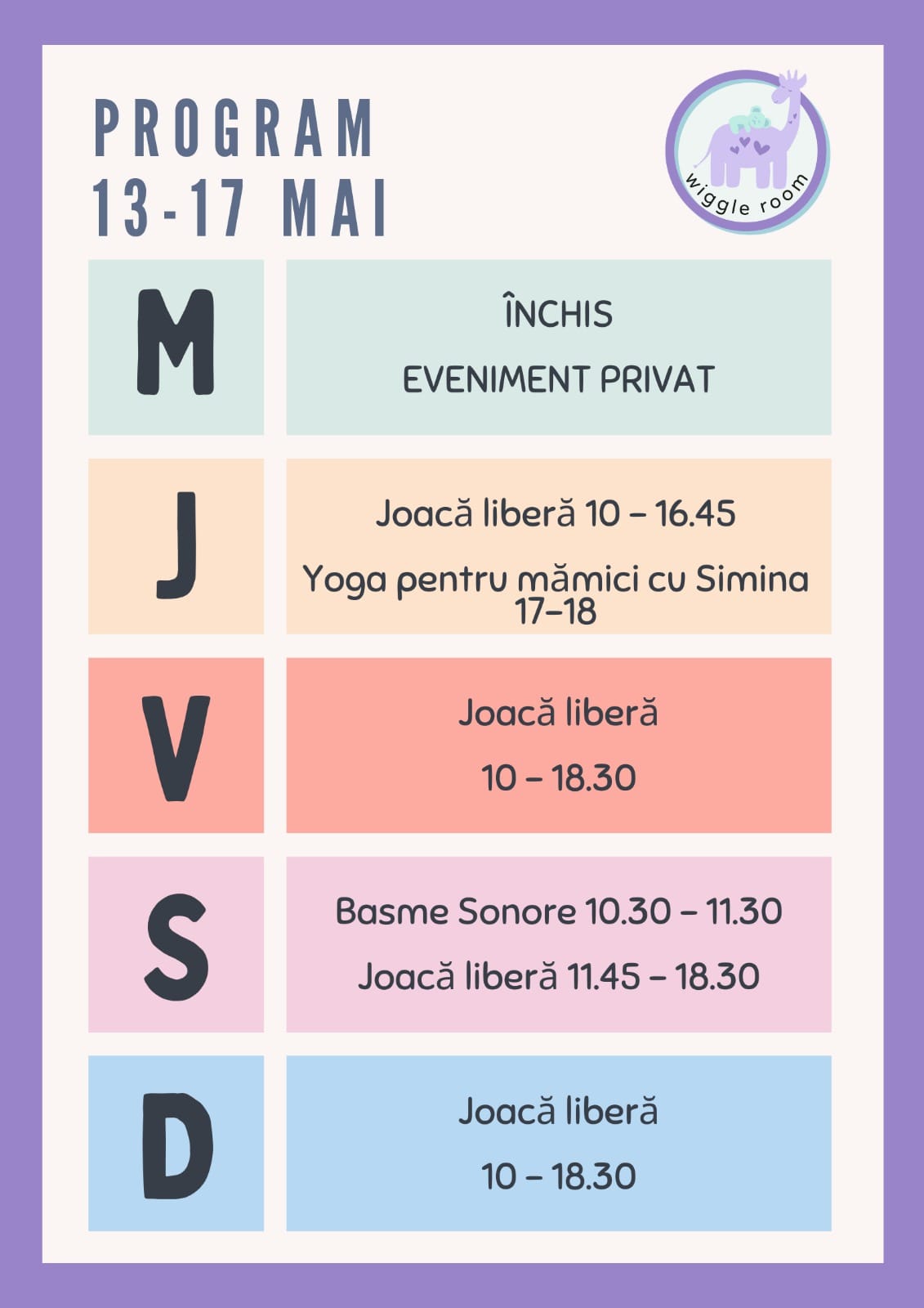Programul 13-17 Mai